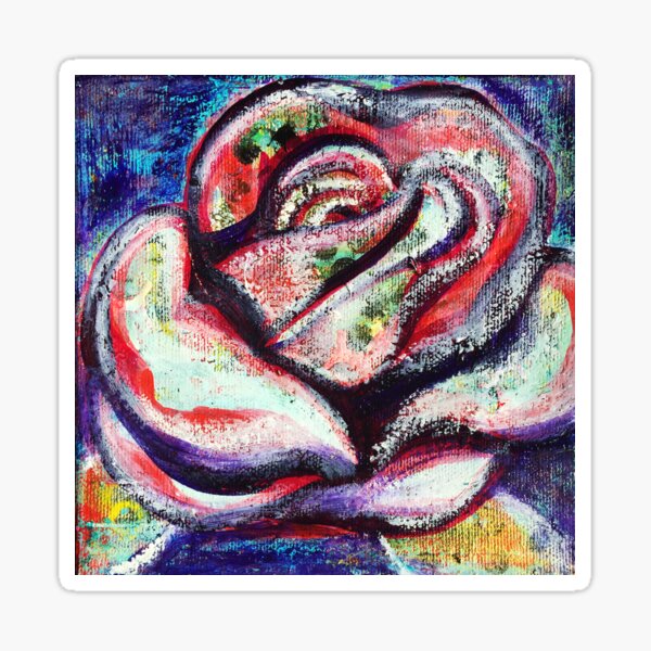 The Soul of a Rose - Inner Power Painting by Magic with Mellie Sticker