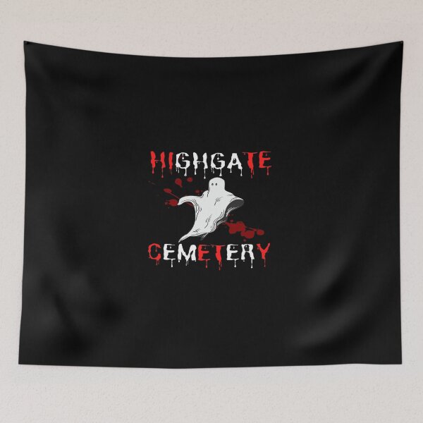 Item preview,  Highgate Cemetery - Spooky artwork designed and sold by mewsis.