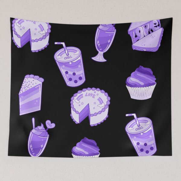 Item preview, Purple Aesthetic-Foodie sticker packs designed and sold by looklock.