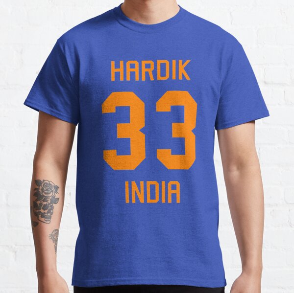 Vista previa del artículo con la obra «Hardik Pandya | 33 | Nueva camiseta de cricket indio», diseñado y vendido por CHAMPION WARRIOR.