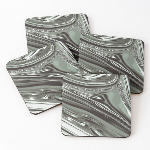 Item preview, Glitter Liquid Metal in Teal designed and sold by ReesDesigns.