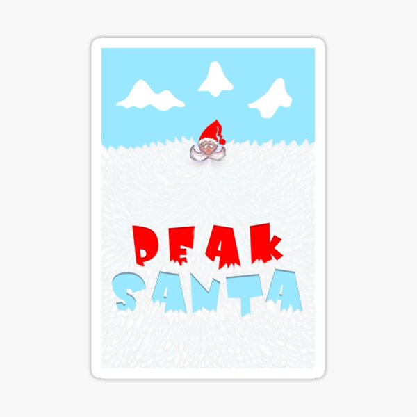 Peak Santa Sticker