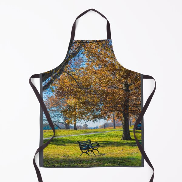 Item preview, USA. Pennsylvania. Valley Forge National Historical Park. Autumn. Bench. designed and sold by vadim19.