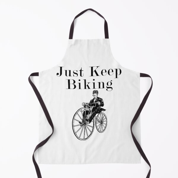 Item preview, Just Keep Biking Classic Vintage Inspirational Cycling Quote Edit designed and sold by gamerzemporium.