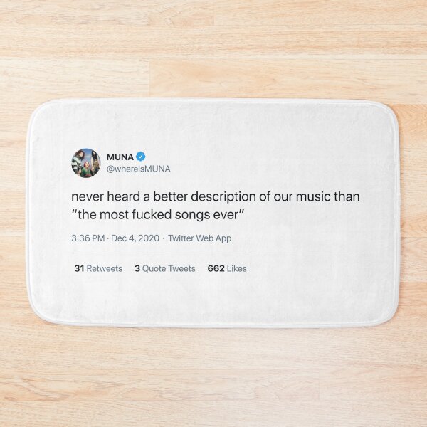 Item preview, MUNA Band Funny Quote Tweet | Queer Band designed and sold by odetospace.