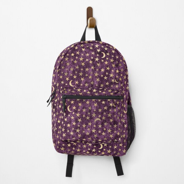 Item preview, Gold moon and stars on velvet design - purple designed and sold by AnnieHochmann.