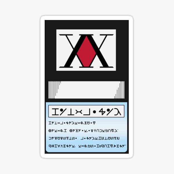 Hunter license card Sticker