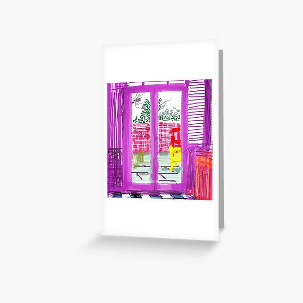 David Hockney New Abstract Greeting Card