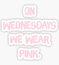 Pegatina Los miércoles We Wear Pink - Mean Girls, Regina George