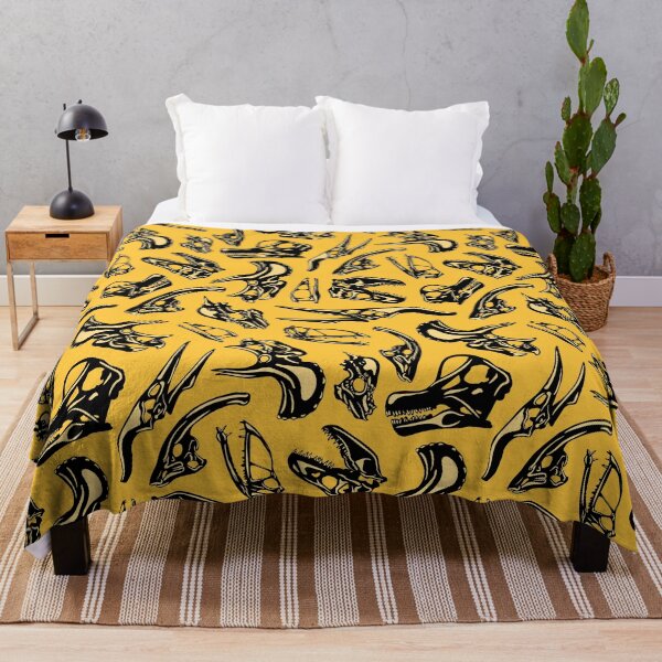 Item preview, Dinosaur Skulls - Yellow designed and sold by Jared Hart.