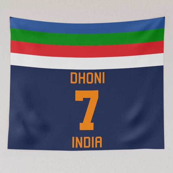 Item preview, Mahendra Singh Dhoni | 7 | New Indian Cricket Jersey designed and sold by CHAMPION WARRIOR.
