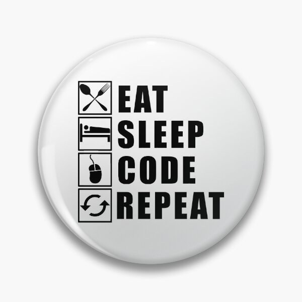 Item preview, Eat Sleep Code Repeat designed and sold by Adel Qasem.