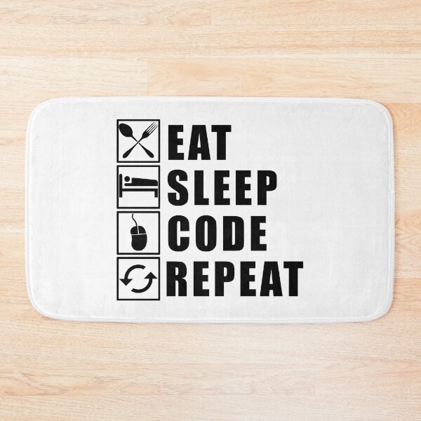 Item preview, Eat Sleep Code Repeat designed and sold by Adel Qasem.