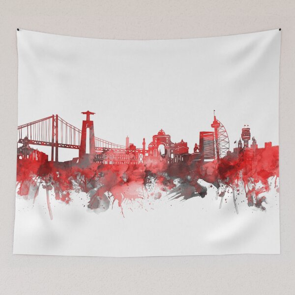 Item preview, lisbon skyline red designed and sold by BekimART2.