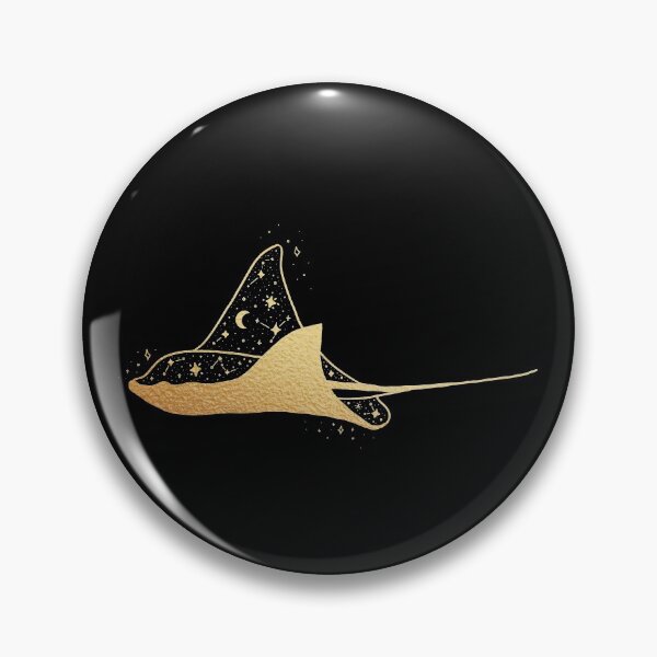 Item preview, Golden Manta Illustration  designed and sold by pinapurri.