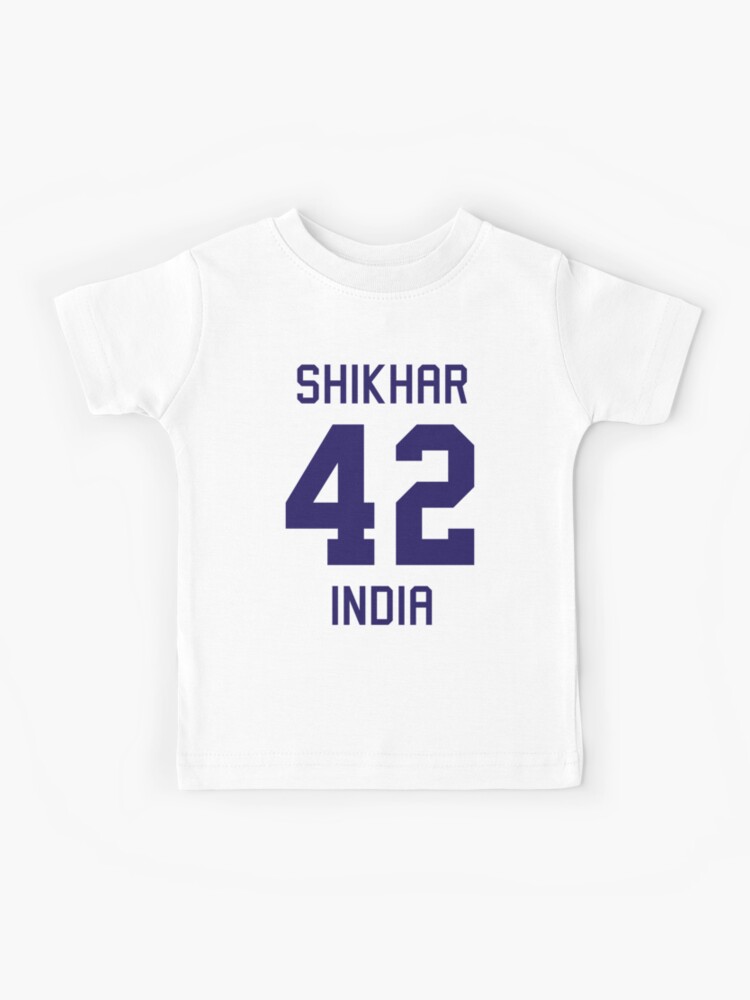 Shikhar Dhawan | 42 | Indian Cricket Jersey | Essential T-Shirt