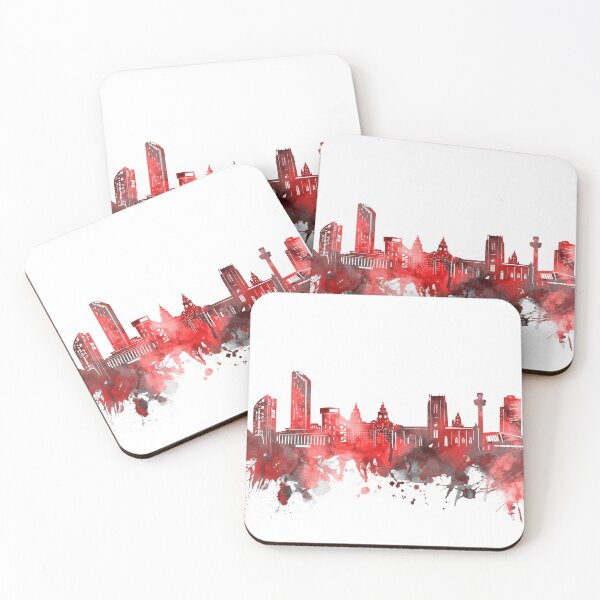 Item preview, liverpool skyline red designed and sold by BekimART2.