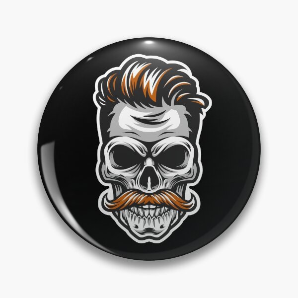 Item preview, Mustache skull designed and sold by TheSimpleMan.