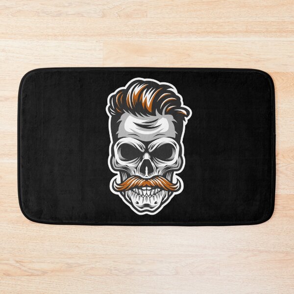 Item preview, Mustache skull designed and sold by TheSimpleMan.