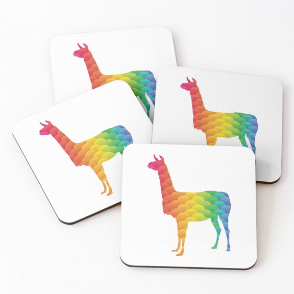 Item preview, llama rainbow mermaid skin pattern  designed and sold by Babmk.