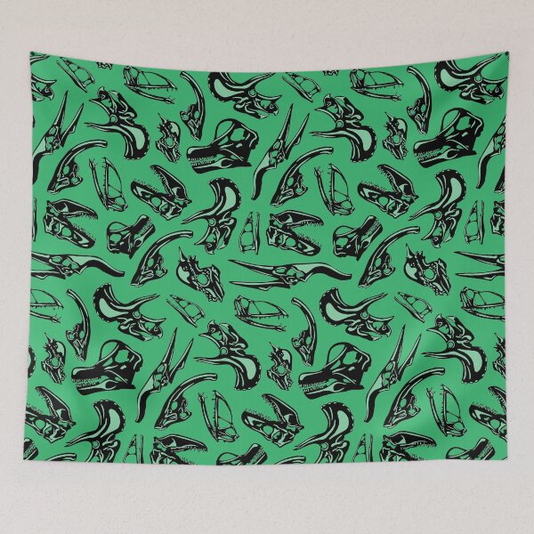 Item preview, Dinosaur Skulls - Green designed and sold by Jared Hart.