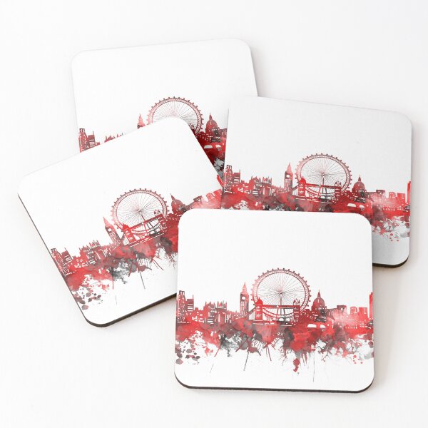 Item preview, london skyline red designed and sold by BekimART2.