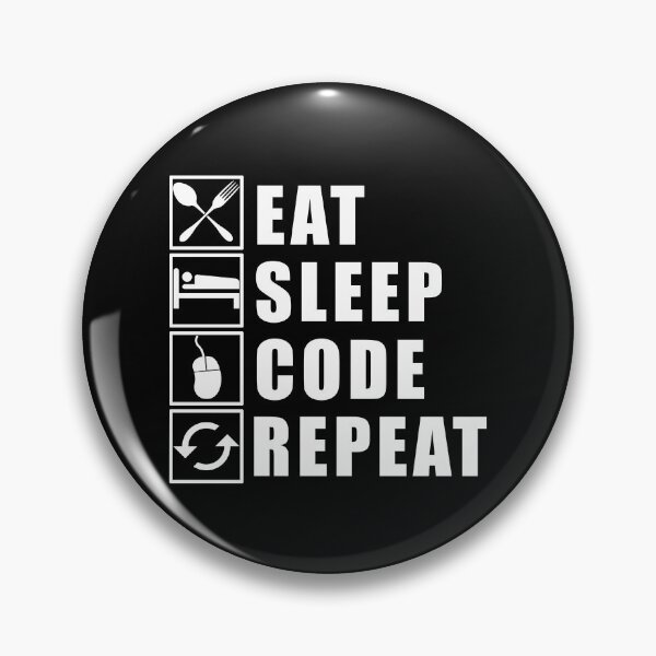 Item preview, Eat Sleep Code Repeat designed and sold by Adel Qasem.