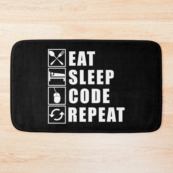 Item preview, Eat Sleep Code Repeat designed and sold by Adel Qasem.