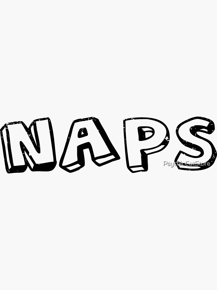 "Naps in English cute fun for those who love naps" Sticker for Sale by ...