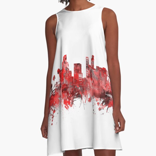 Item preview, los angeles skyline red designed and sold by BekimART2.