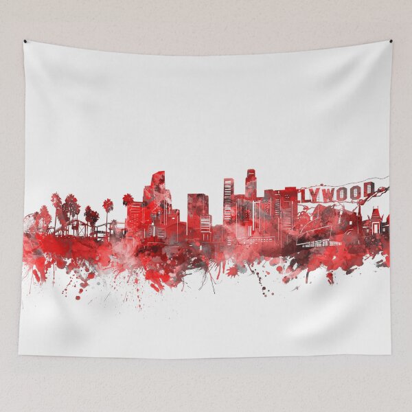 Item preview, los angeles skyline red designed and sold by BekimART2.