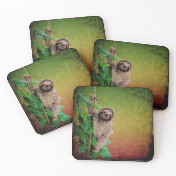 Item preview, Sloth, jungle, rainforest, Pura Vida, Costa Rica, cute sloths designed and sold by boom-art.