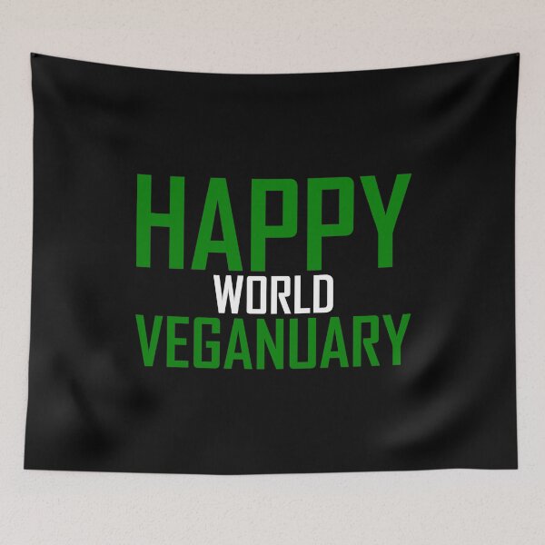 Item preview, Veganuary - Happy World Veganuary designed and sold by AJ-DesignCo.