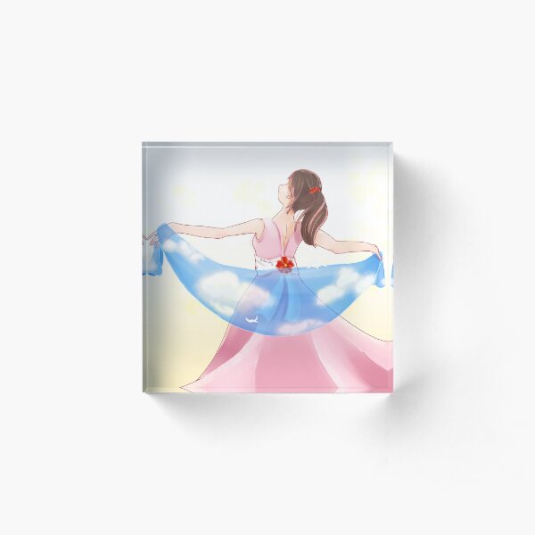 Dance with the sky Acrylic Block