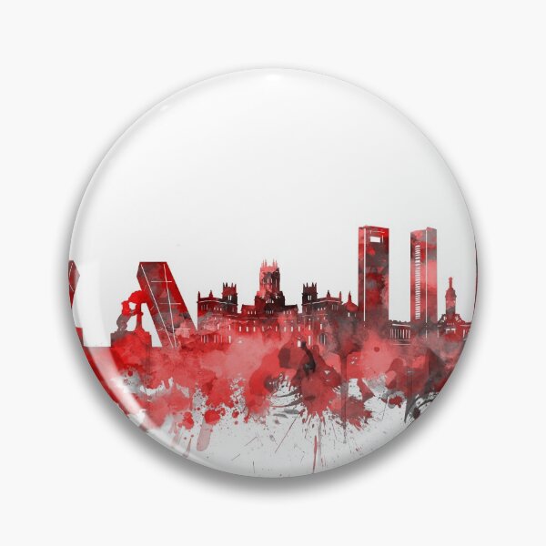 Item preview, madrid skyline red designed and sold by BekimART2.