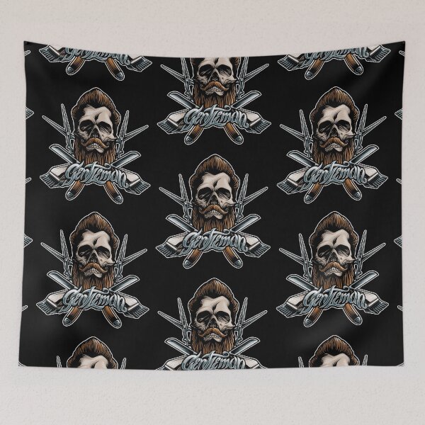 Item preview, Gentleman Barber skull designed and sold by TheSimpleMan.