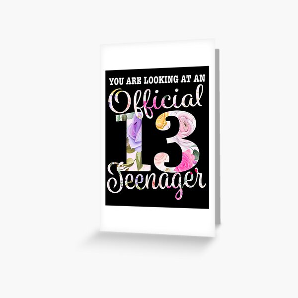 Item preview, Official Teenager 13th Birthday 13 Year Old Gift for Girls  designed and sold by 2blackcherries.