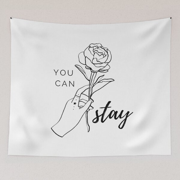Item preview, STRAY KIDS You Can Stay Lyrics Quote Cute designed and sold by SugarSaint.