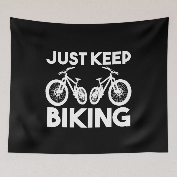 Item preview, Just Keep Biking MTB designed and sold by jacks-tees.
