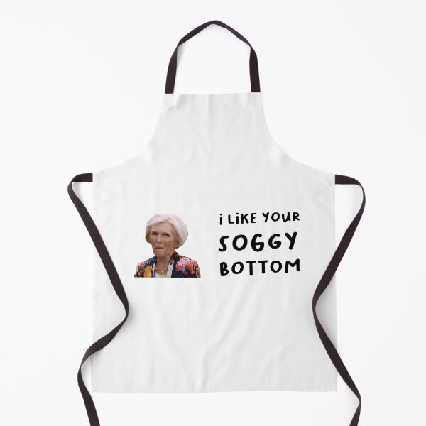 Item preview, Mary Berry I like your soggy bottom great british bake off funny cartoon sticker designed and sold by TheBritishShop.