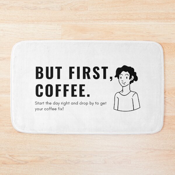Item preview, But First, Coffee Quote designed and sold by happyshopg.