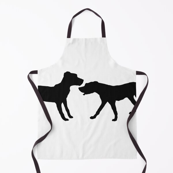 Item preview, Black Two Dogs Silhouette Shape Image designed and sold by Vintage-TM.