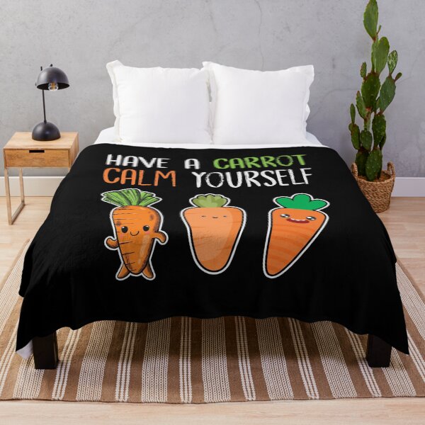 Item preview, Have A Carrot Calm Yourself Funny Cute Vegetables Joke designed and sold by Scratches Tees.