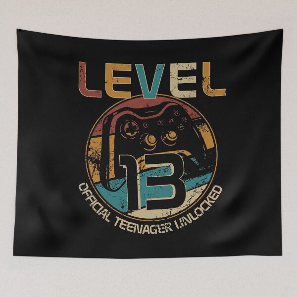 Item preview, 13th Birthday Gift for Official Teenager Level 13 Unlocked  designed and sold by 2blackcherries.