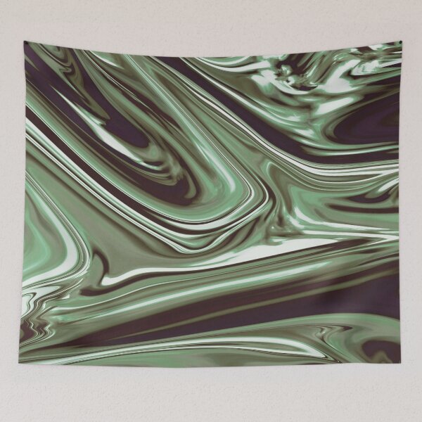 Item preview, Liquid Metal in Glossy Pistachio Green designed and sold by ReesDesigns.