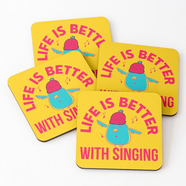 Item preview, Life Is Better With Singing cute designed and sold by The Sober Art.