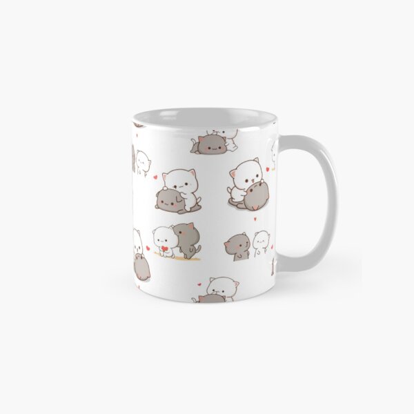 Mochi Peach and Goma Cute Cat Love Sticker Pack Classic Mug