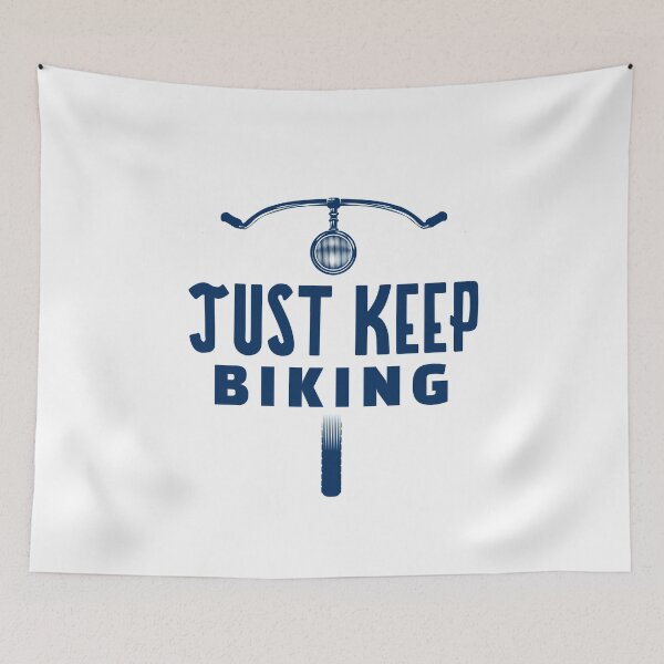 Item preview, Just Keep Biking Handlebars designed and sold by jacks-tees.