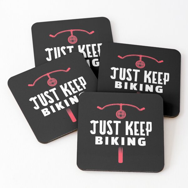 Item preview, Just Keep Biking Handlebars designed and sold by jacks-tees.