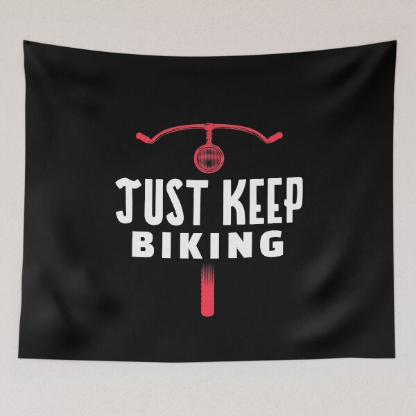 Item preview, Just Keep Biking Handlebars designed and sold by jacks-tees.